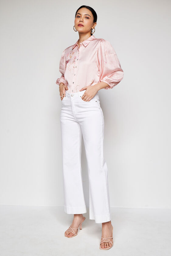 Lucky Star Shirt Style Top, Pink, image 2
